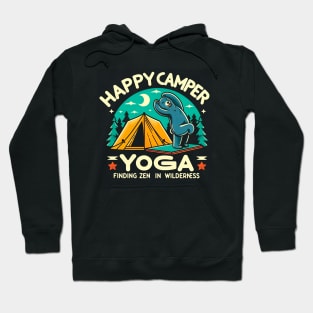 Happpy Camper Yoga | Yoga Finding zen in The wilderness | funny bear doing yoga in camping Hoodie